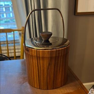 Wooden Ice Bucket with Handle